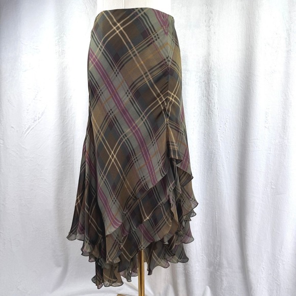 NWT Ralph Lauren Collection Purple Label Fall 2003 Runway Silk Skirt USA Sz 4 - Picture 13 of 16